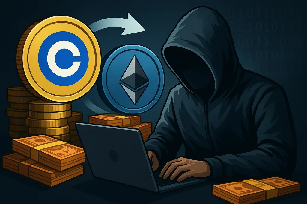 Coinbase Hacker $12.5M Swap Deepens $300M Crypto Theft